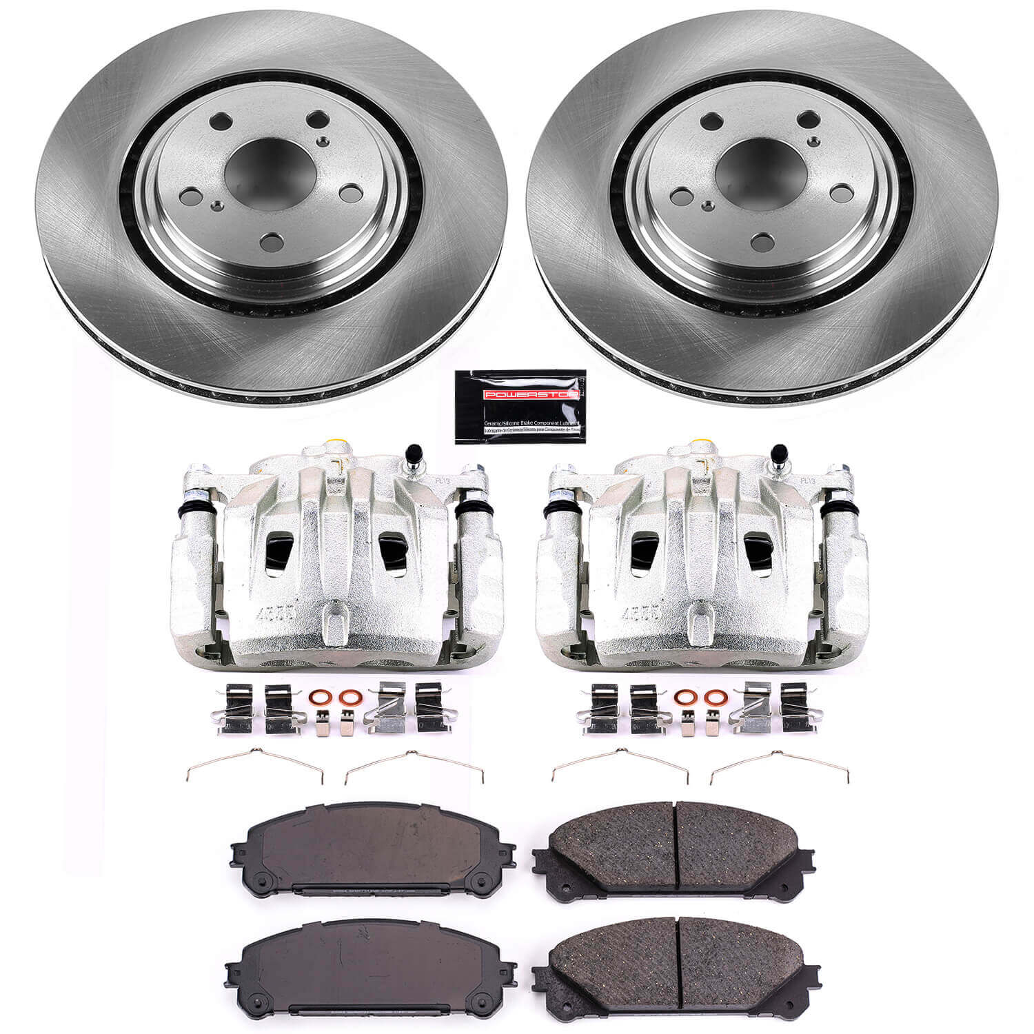 Power Stop KCOE4713 Autospecialty 1-Click OE Replacement Front Brake Kit With Calipers for 2015-2017 Lexus NX200T product image