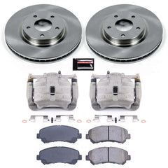 Power Stop KCOE4724 Autospecialty 1-Click OE Replacement Front Brake Kit With Calipers for 2008-2013 Nissan Rogue product image