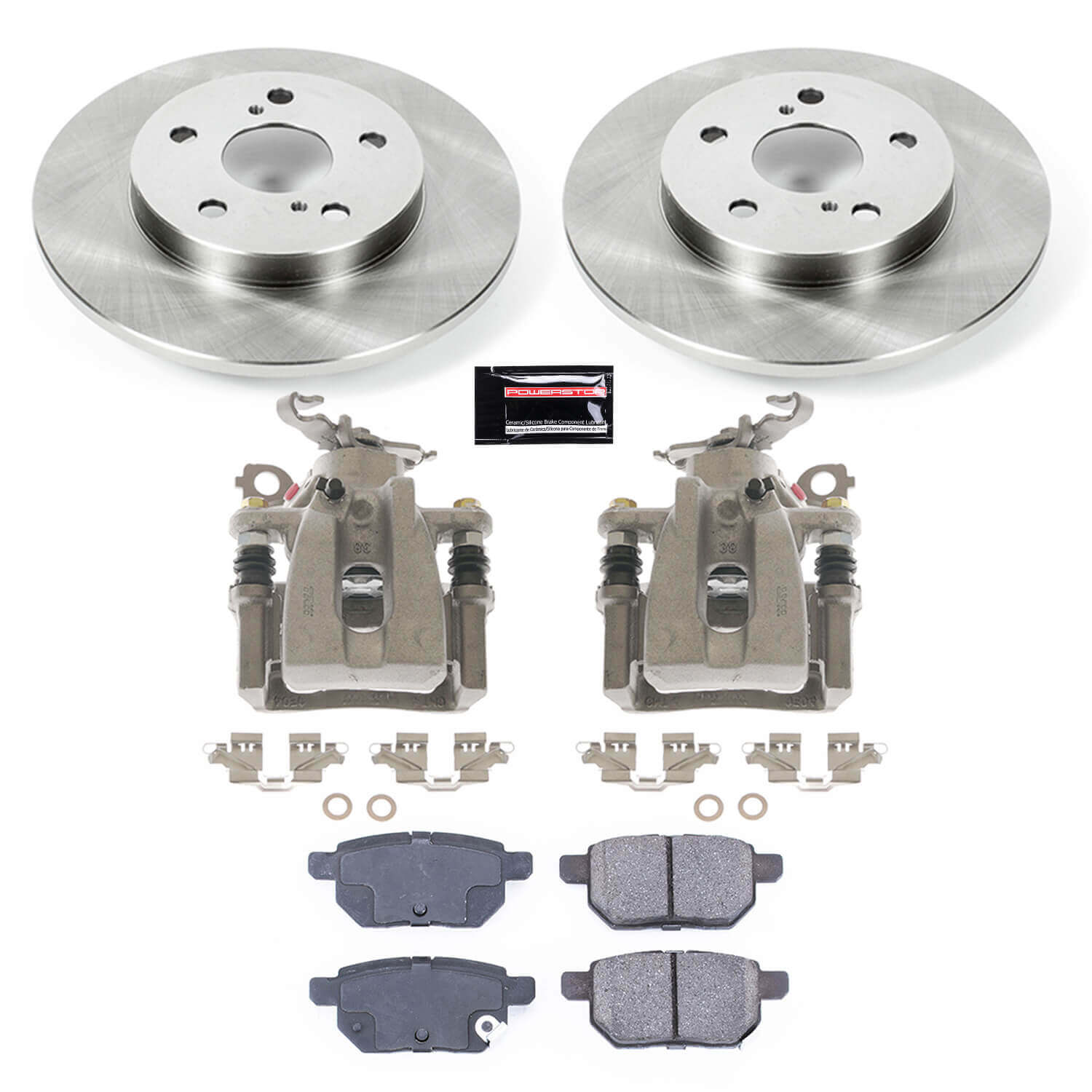 Power Stop KCOE4737 Autospecialty 1-Click OE Replacement Pad And Rotor Kit With Calipers for 2009-2010 Pontiac Vibe Base product image