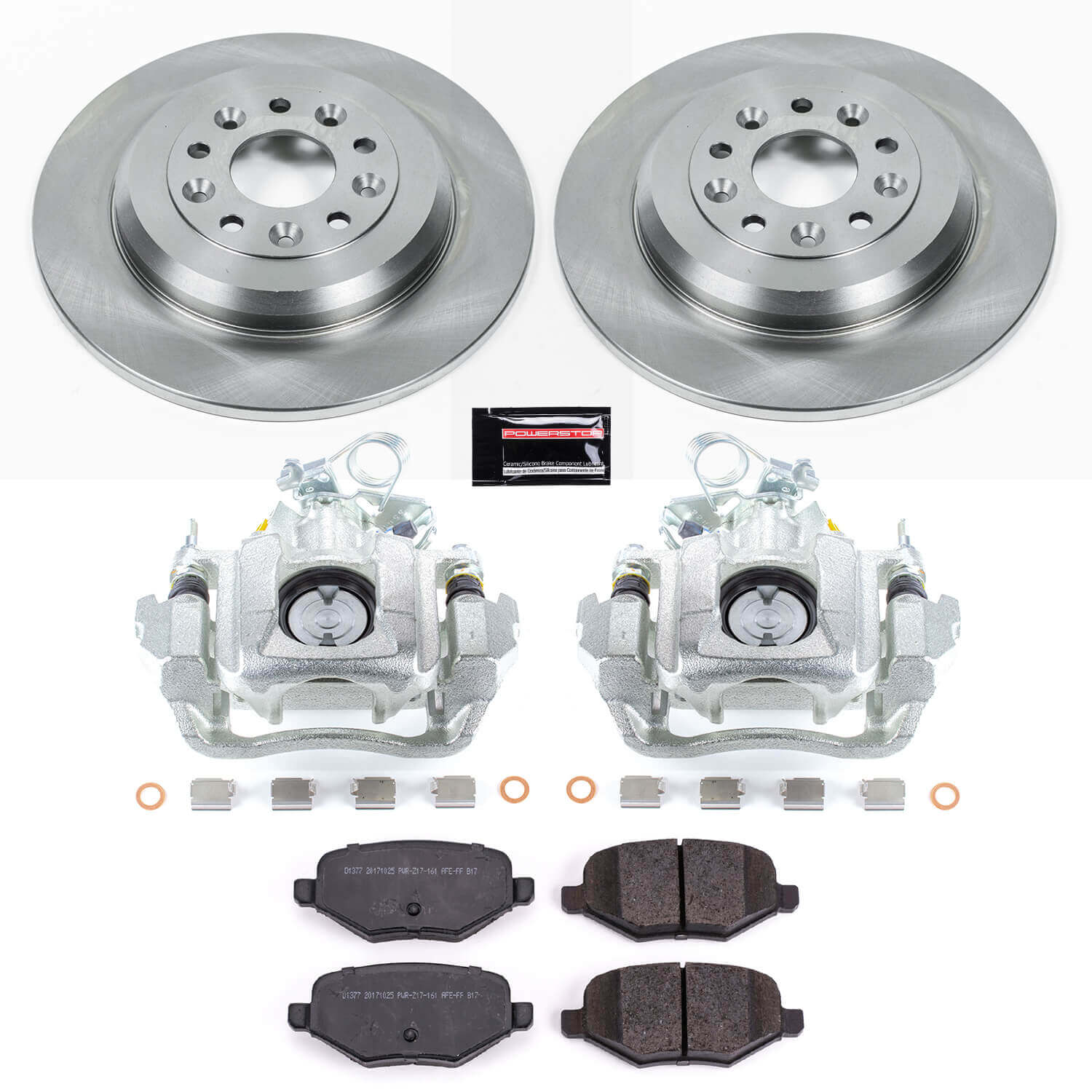 Power Stop KCOE4744C Autospecialty 1-Click OE Replacement Pad And Rotor Kit With Calipers for 2011-2012 Ford Edge product image