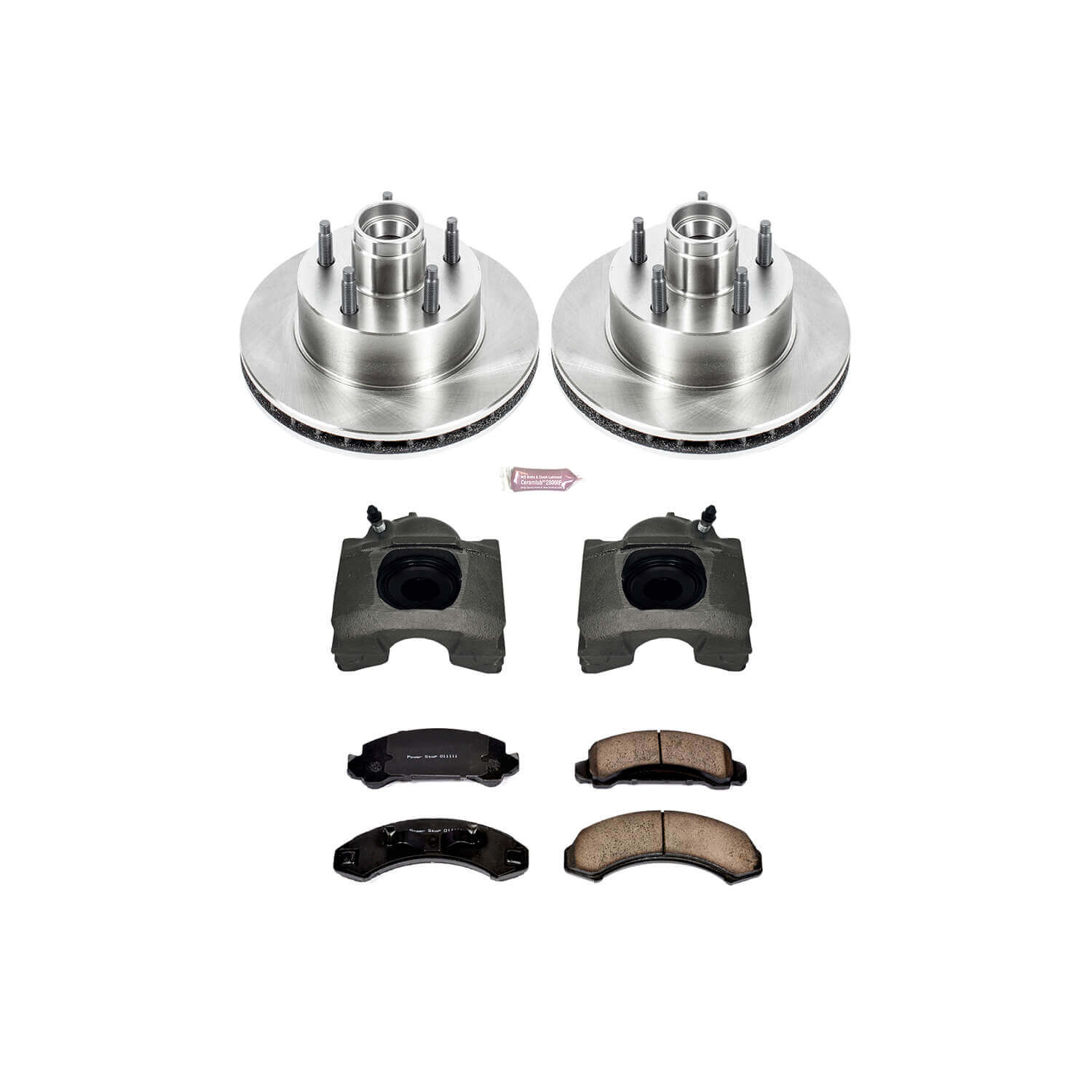 Power Stop KCOE4784 Autospecialty 1-Click Daily Driver Front Brake Kit for 1990-1997 Ford Aerostar Rear Wheel Drive product image