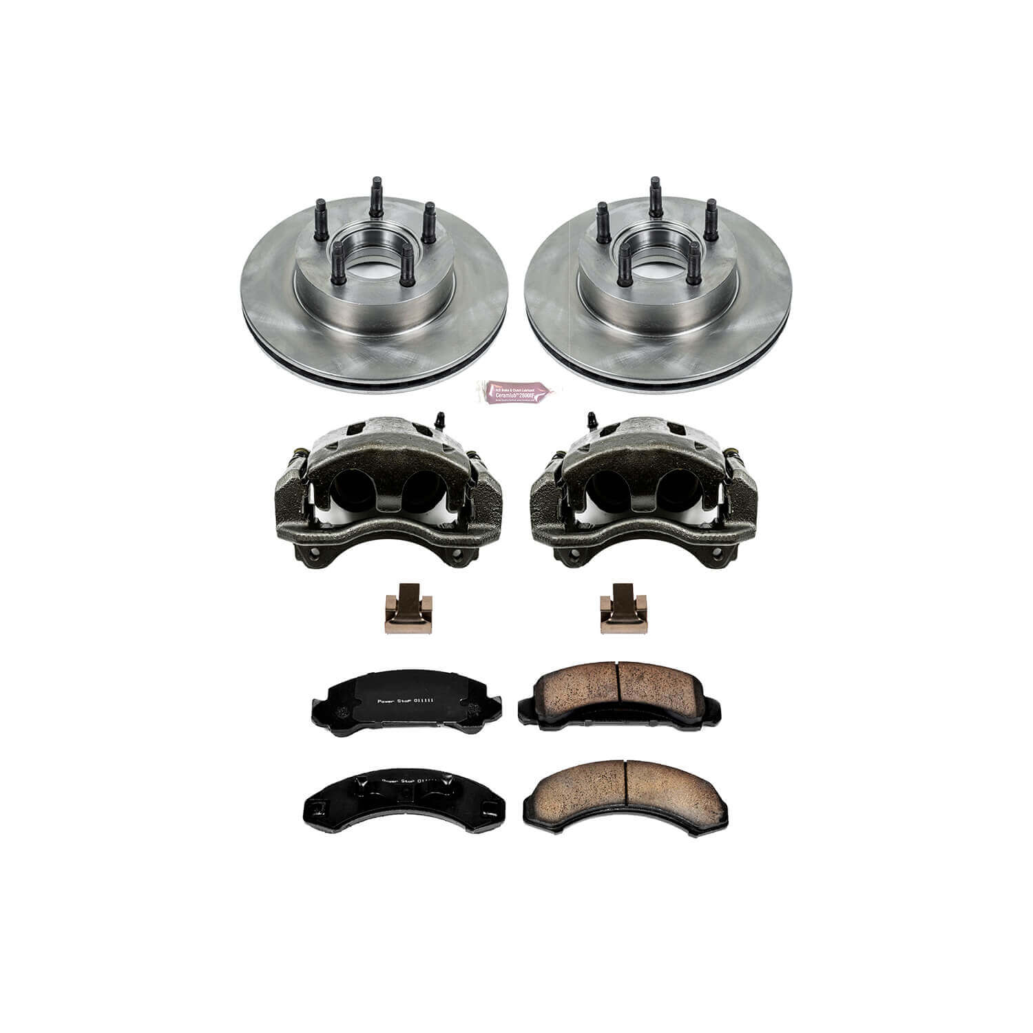 Power Stop KCOE4786 Autospecialty 1-Click Daily Driver Front Brake Kit for 1990 Ford Bronco Ii 4 Wheel Drive product image