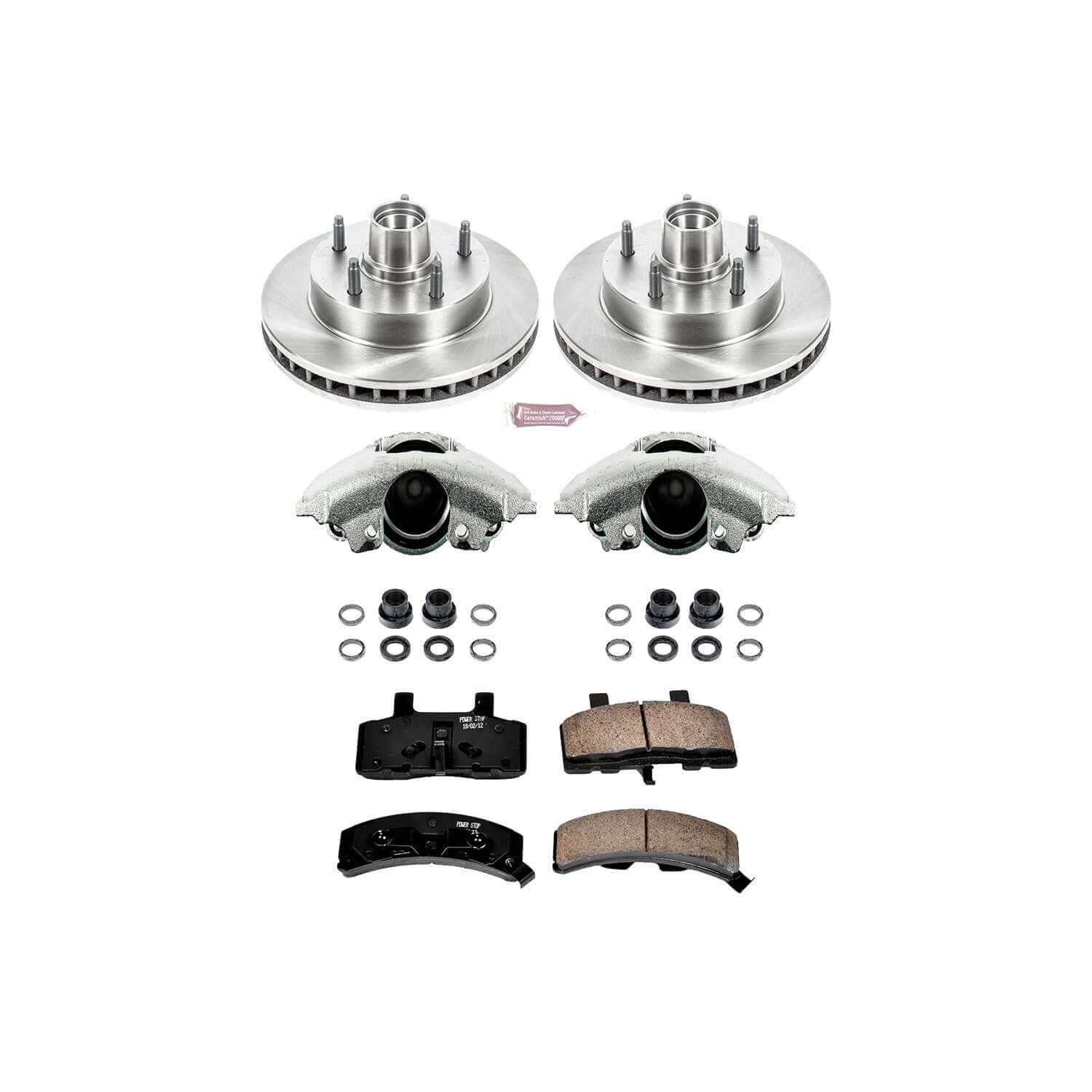 Power Stop KCOE4875 Autospecialty 1-Click Daily Driver Front Brake Kit for 1994-1999 Dodge Ram 1500 Rear Wheel Drive product image