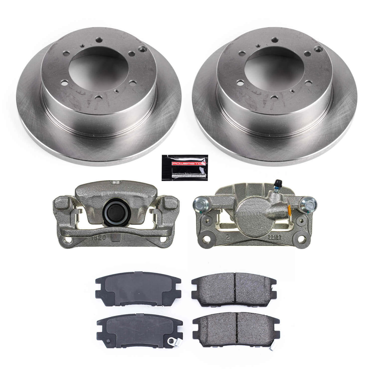 Power Stop KCOE5022 Rear Autospecialty 1-Click OE Replacement Pad And Rotor Kit With Calipers for 1991-2000 Mitsubishi Montero product image