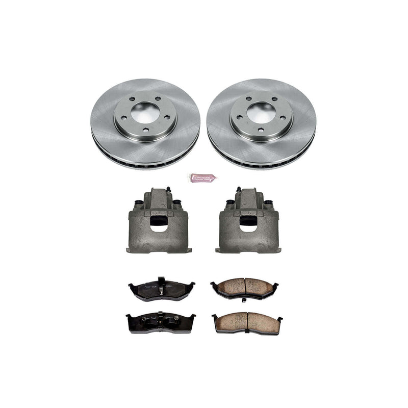 Power Stop KCOE5035 Autospecialty 1-Click Daily Driver Front Brake Kit for 1996 Chrysler Town & Country Front Wheel Drive product image