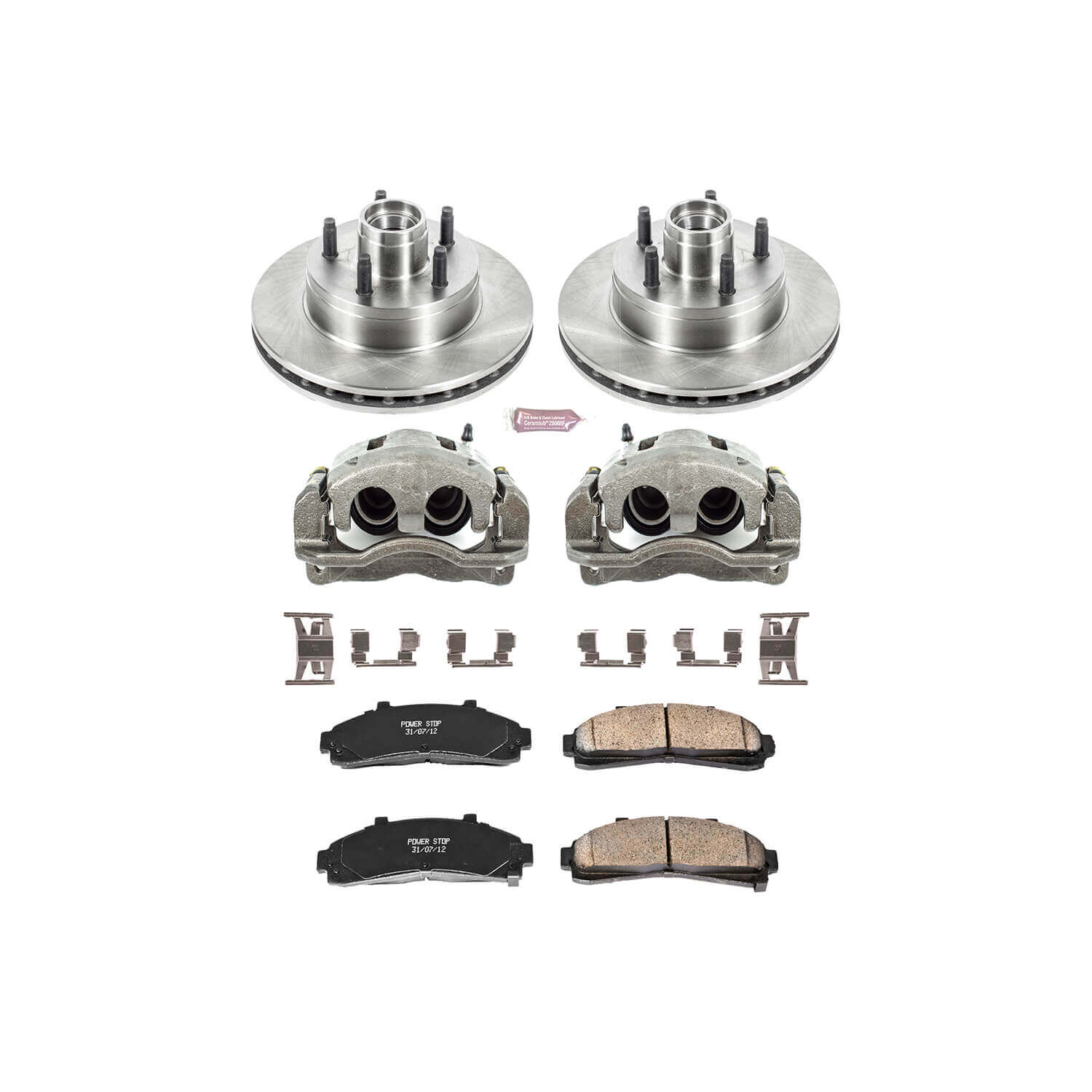 Power Stop KCOE5079 Autospecialty 1-Click Daily Driver Front Brake Kit for 1995-1997 Ford Ranger Rear Wheel Drive 4-WHEEL ABS product image