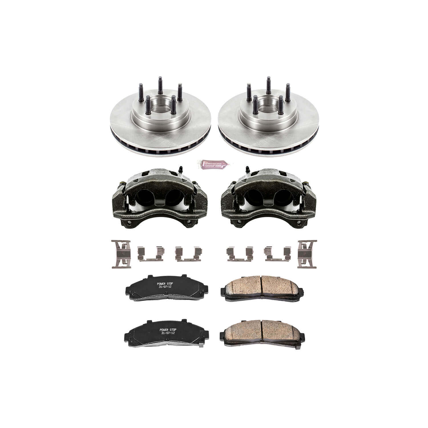 Power Stop KCOE5081 Autospecialty 1-Click Daily Driver Front Brake Kit for 1995-1997 Ford Ranger 4 Wheel Drive 4-WHEEL ABS product image