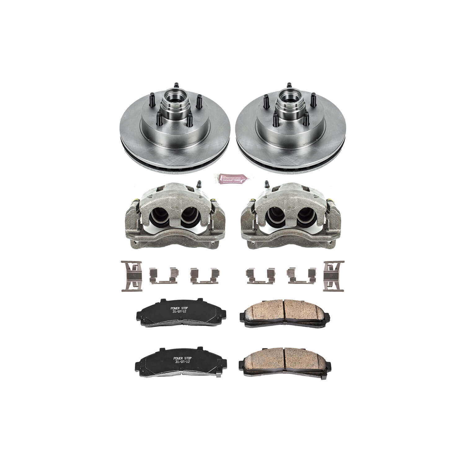 Power Stop KCOE5083 Autospecialty 1-Click Daily Driver Front Brake Kit for 1998-2002 Ford Ranger Rear Wheel Drive product image