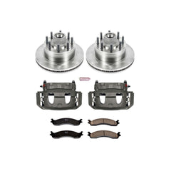 Power Stop KCOE5087 Autospecialty 1-Click Daily Driver Front Brake Kit for 1995-1999 Ford E-250 Econoline 2-WHEEL ABS product image