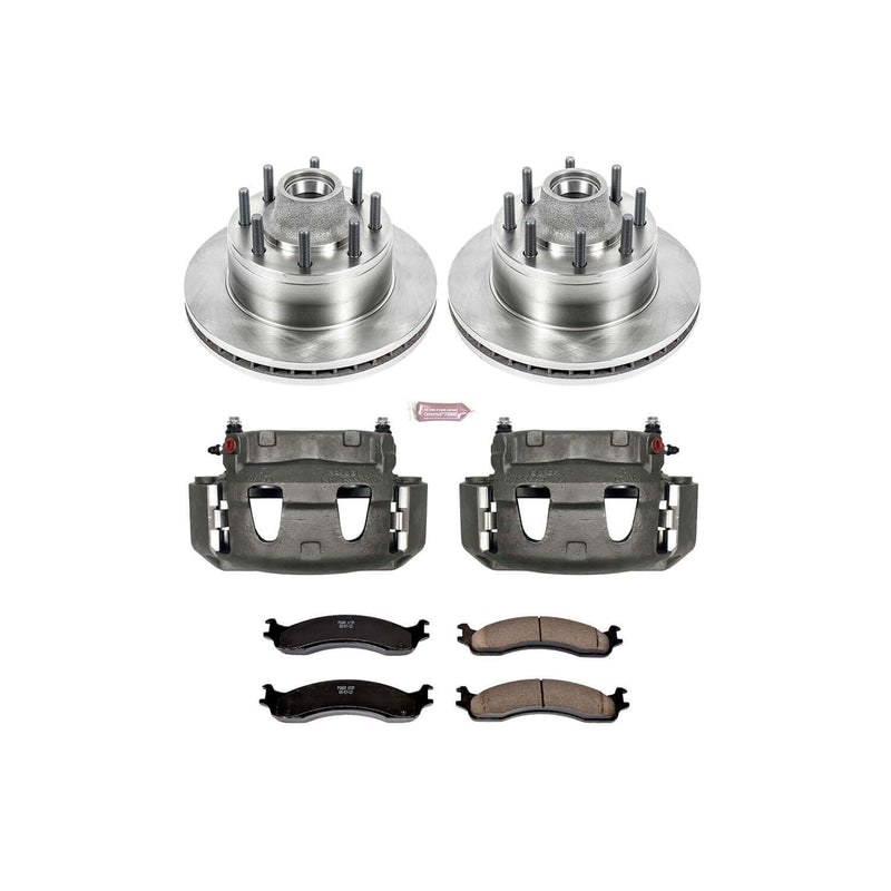 Power Stop KCOE5087 Autospecialty 1-Click Daily Driver Front Brake Kit for 1995-1999 Ford E-250 Econoline 2-WHEEL ABS product image