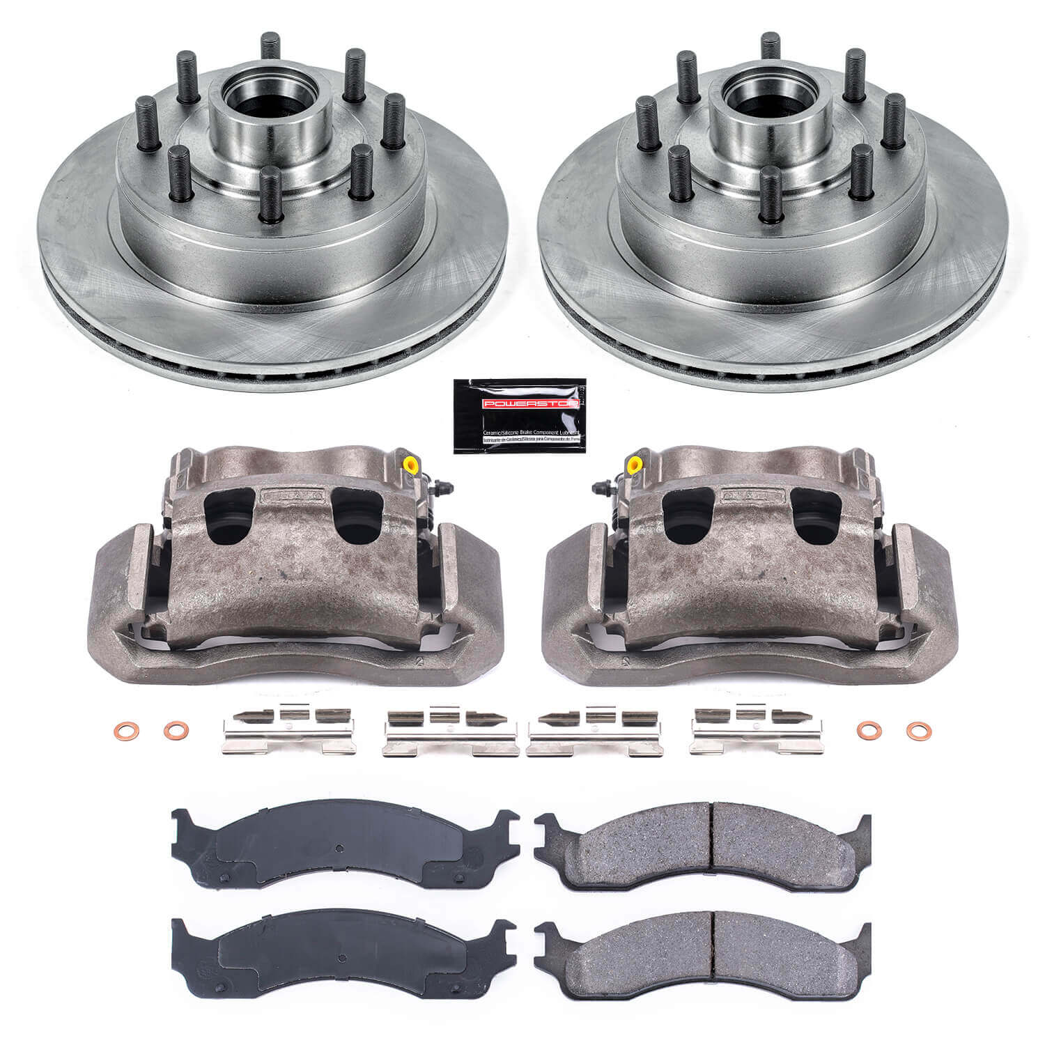 Power Stop KCOE5088A Autospecialty 1-Click OE Replacement Front Brake Kit With Calipers for 1999-2002 Ford E-350 Econoline Club Wagon product image