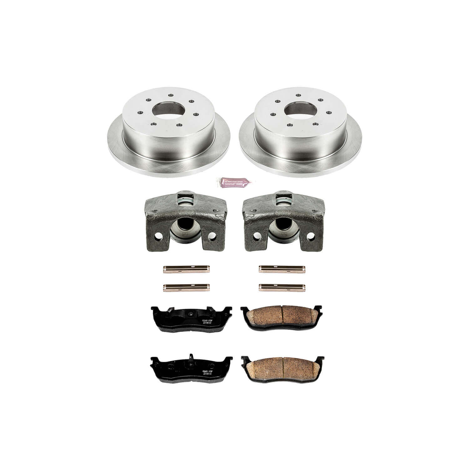 Power Stop KCOE5147 Autospecialty 1-Click Daily Driver Rear Brake Kit for 2000 Ford F-150 Base, Lariat, XL, XLT 4 Wheel Drive, Rear Wheel Drive product image