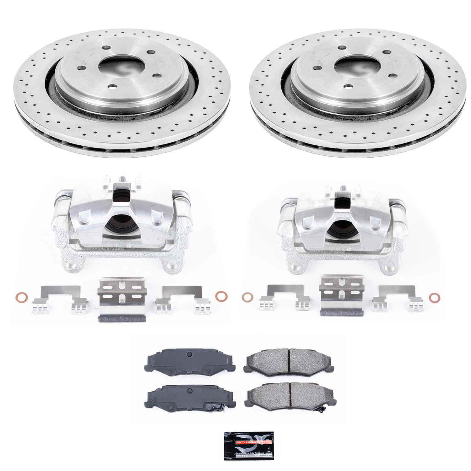 Power Stop KCOE5159 Autospecialty 1-Click OE Replacement Pad And Rotor Kit With Calipers for 2006-2009 Cadillac Xlr V product image