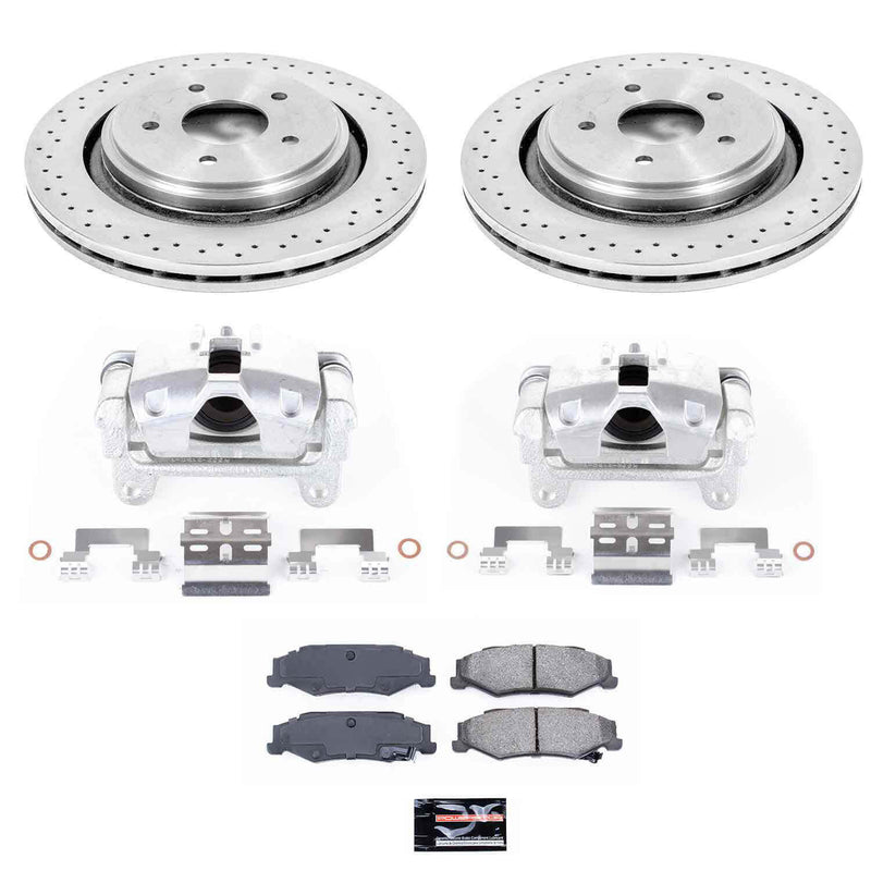 Power Stop KCOE5159 Autospecialty 1-Click OE Replacement Pad And Rotor Kit With Calipers for 2006-2009 Cadillac Xlr V product image