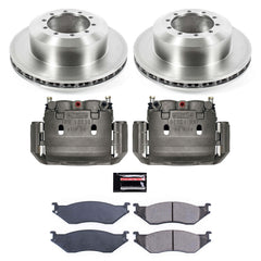 Power Stop KCOE5184 Autospecialty 1-Click OE Replacement Rear Brake Kit With Calipers for 2002 Ford E-550 Econoline Super Duty product image