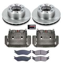 Power Stop KCOE5185 Autospecialty 1-Click OE Replacement Front Brake Kit With Calipers for 2002 Ford E-550 Econoline Super Duty product image