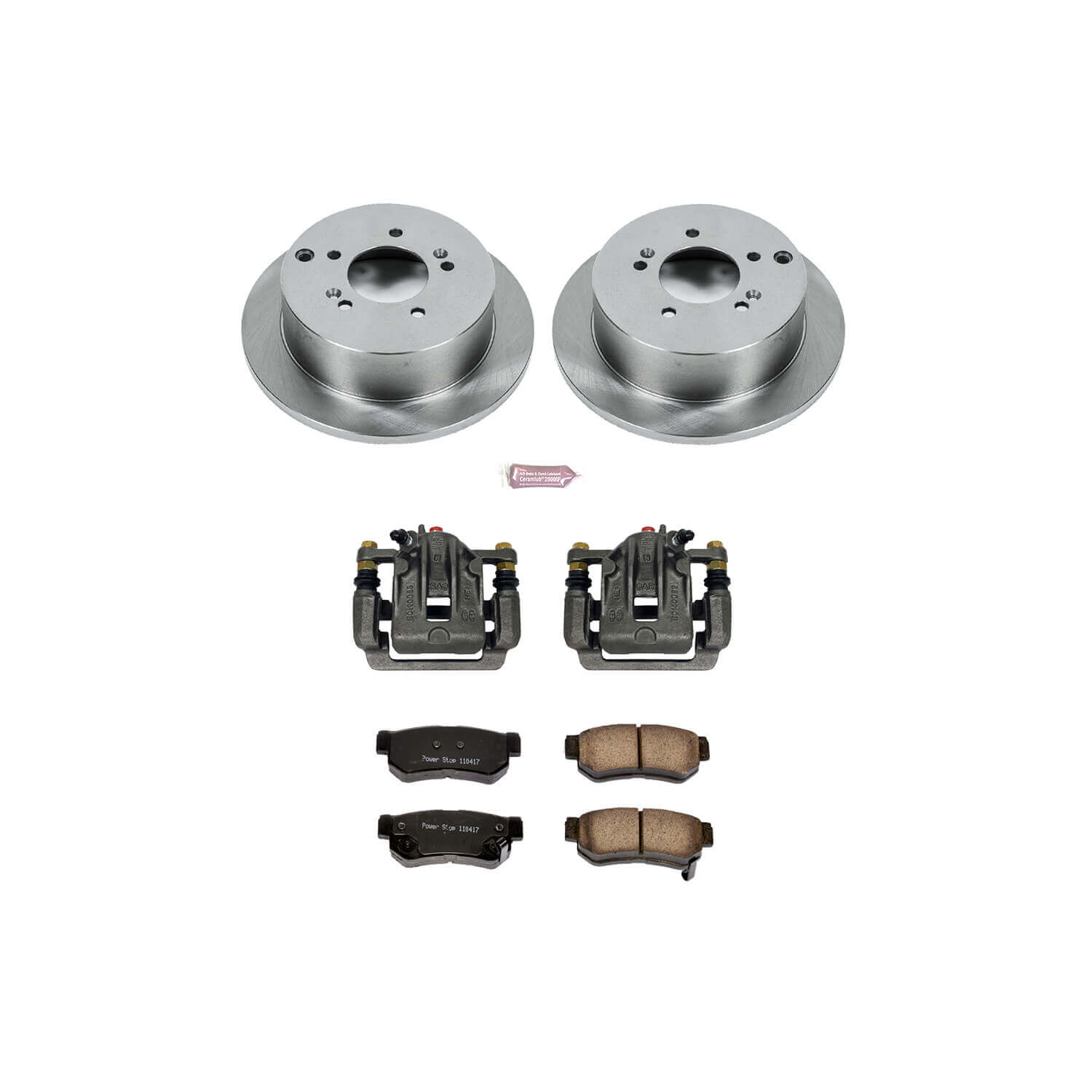 Power Stop KCOE5213 Autospecialty 1-Click Daily Driver Rear Brake Kit for 2005-2009 Hyundai Tucson 4 Wheel Drive product image