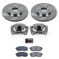 Power Stop KCOE5217A Autospecialty 1-Click OE Replacement Front Brake Kit With Calipers for 2007-2012 Nissan Sentra SE-R product image