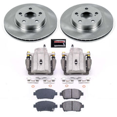 Power Stop KCOE5219 Autospecialty 1-Click OE Replacement Front Brake Kit With Calipers for 2004-2009 Toyota Prius product image