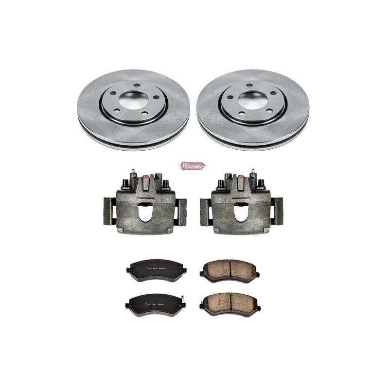 Power Stop KCOE5244B Autospecialty 1-Click Daily Driver Front Brake Kit for 2003 Chrysler Voyager product image
