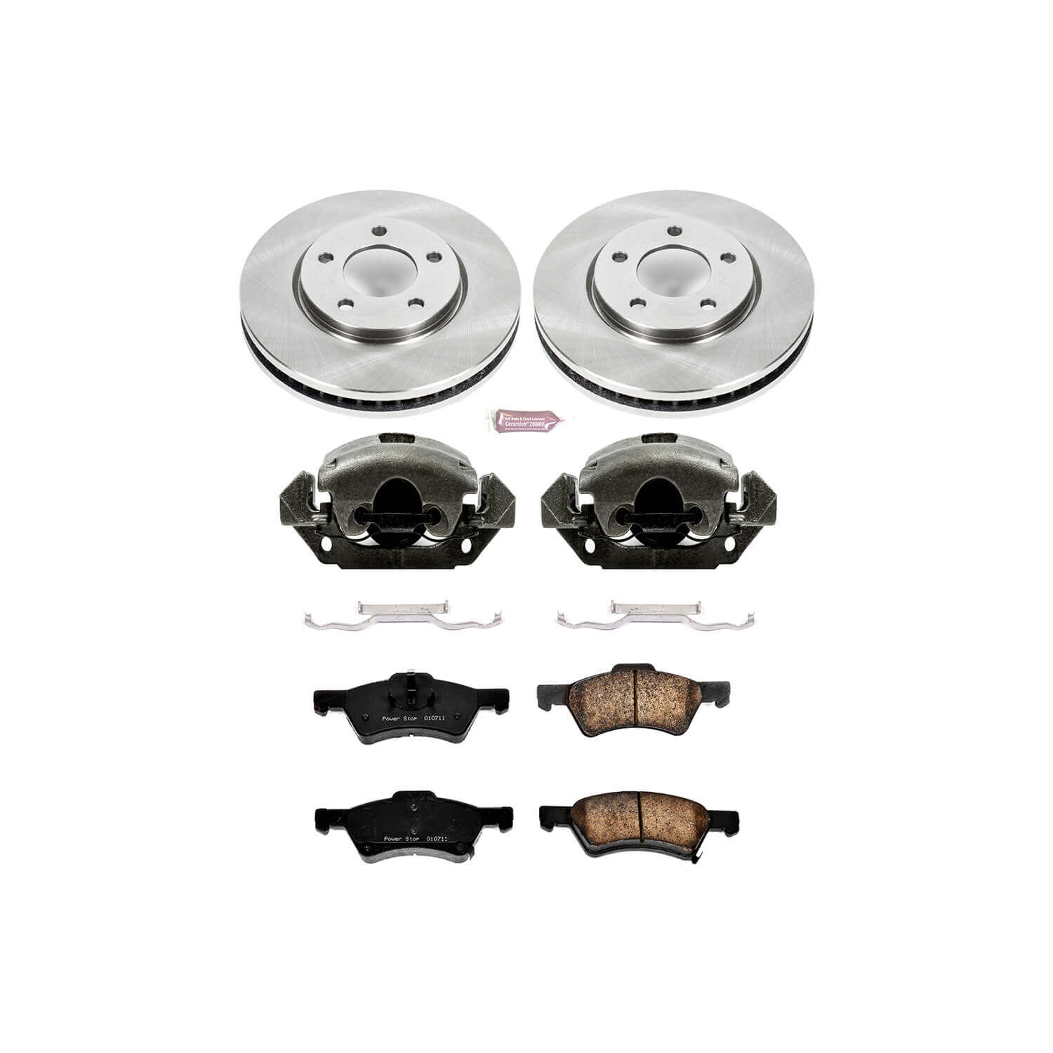 Power Stop KCOE5247 Autospecialty 1-Click Daily Driver Front Brake Kit for 2001-2007 Chrysler Town & Country Rear Disc product image