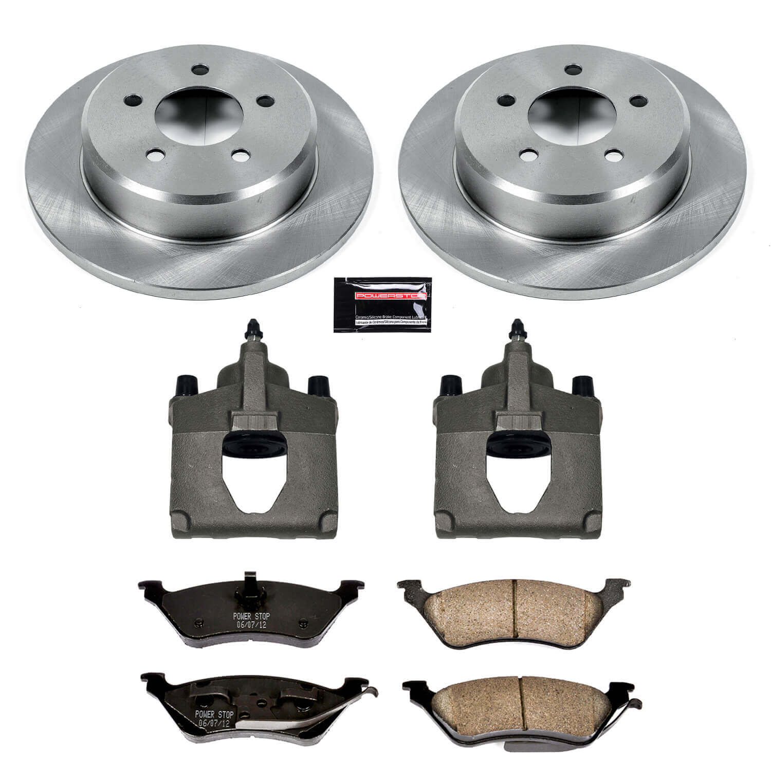 Power Stop KCOE5248 Autospecialty 1-Click Daily Driver Rear Brake Kit for 2001-2007 Chrysler Town & Country Rear Disc product image