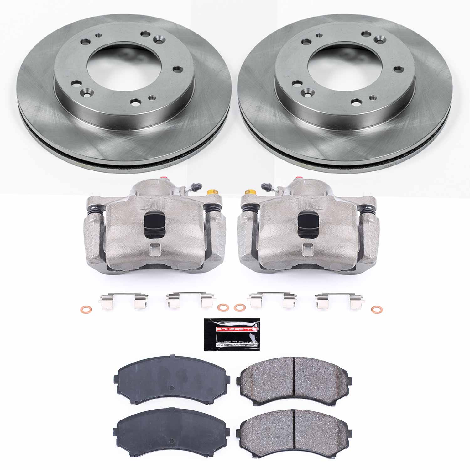 Power Stop KCOE5259 Autospecialty 1-Click OE Replacement Front Brake Kit With Calipers for 2002 Isuzu Axiom product image