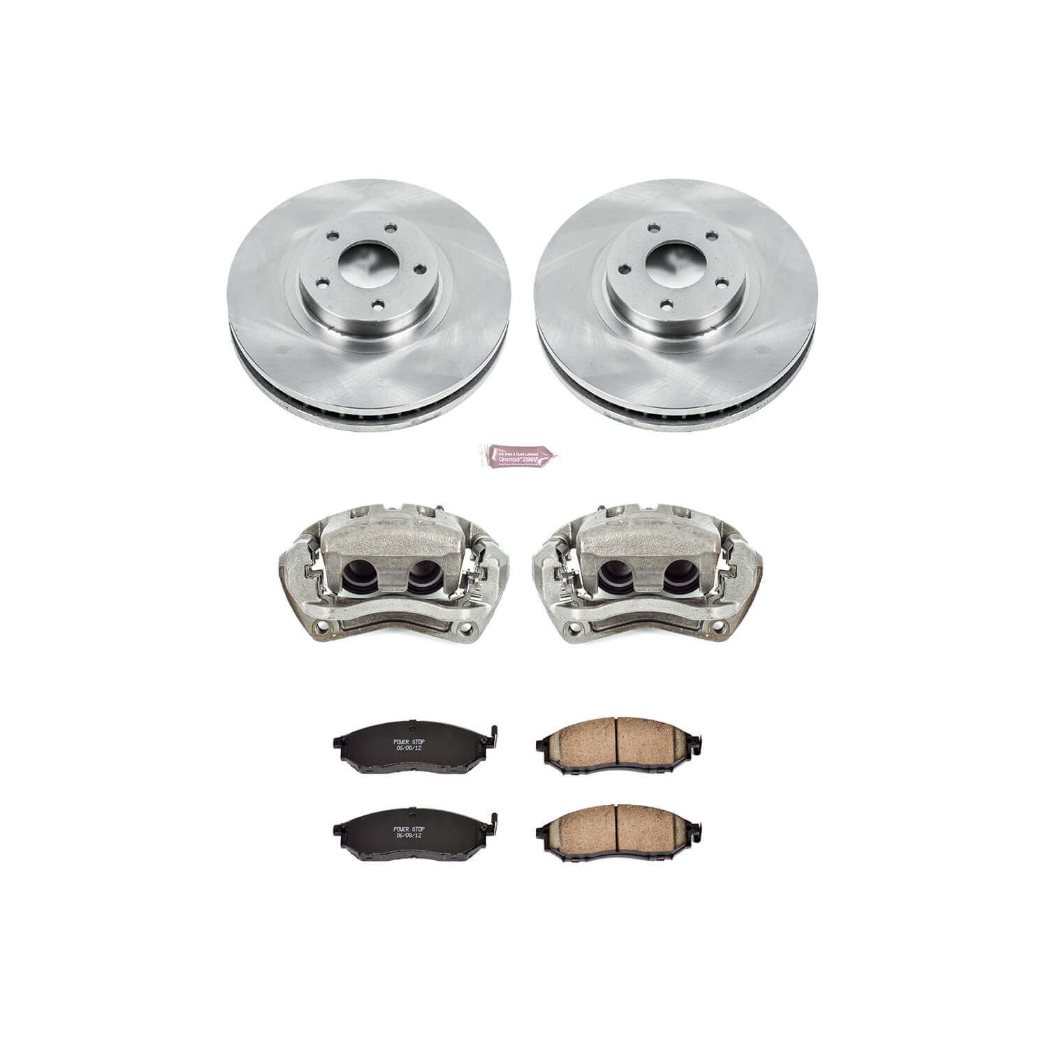 Power Stop KCOE5263 Autospecialty 1-Click Daily Driver Front Brake Kit for 2011 Nissan Murano Convertible, Suv product image