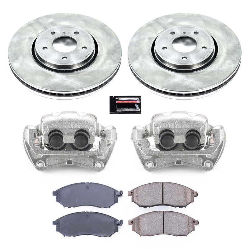 Power Stop KCOE5264 Autospecialty 1-Click OE Replacement Pad And Rotor Kit With Calipers for 2005-2012 Infiniti FX35 product image