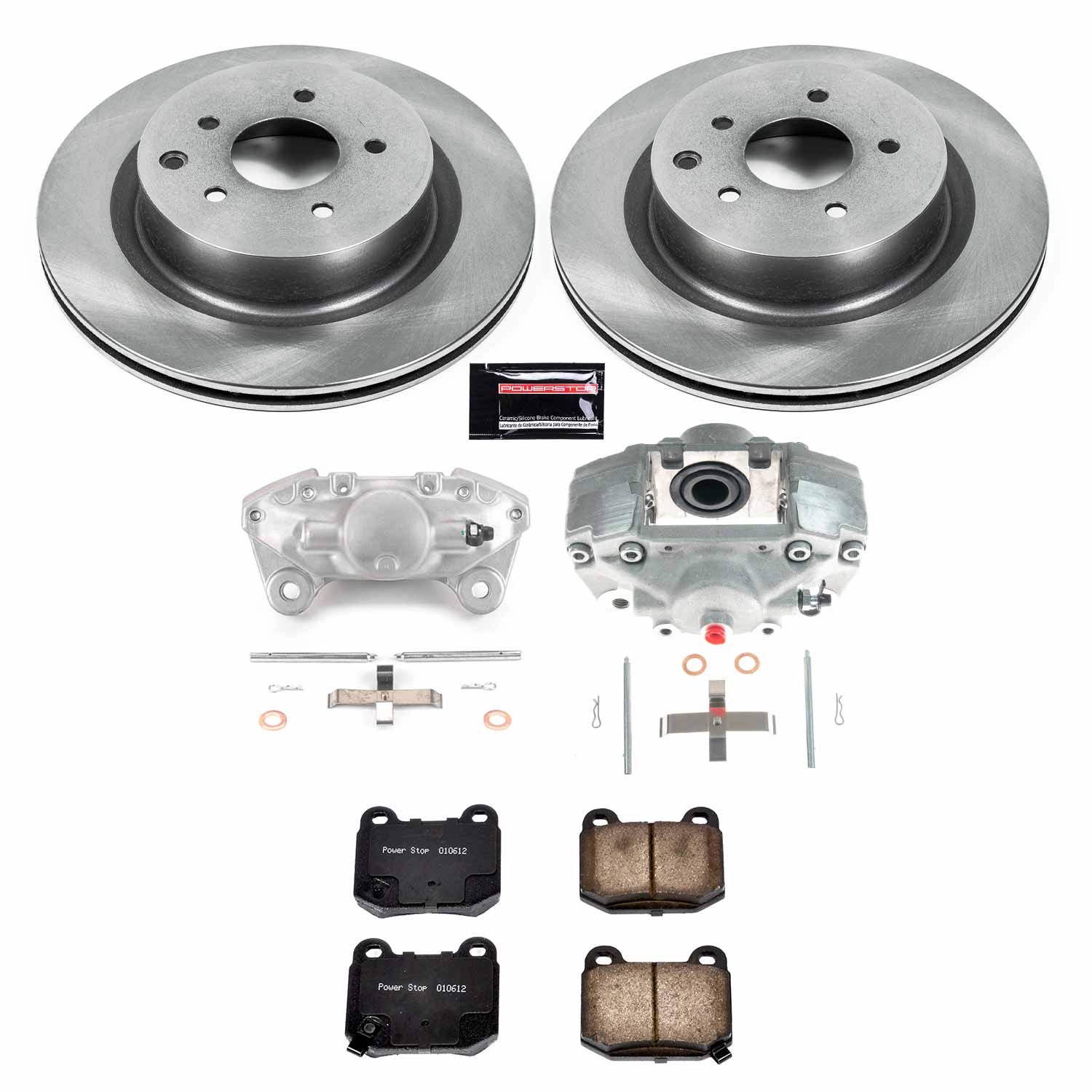 Power Stop KCOE5303 Rear Autospecialty 1-Click OE Replacement Pad And Rotor Kit With Calipers for 2003 Infiniti G35 product image