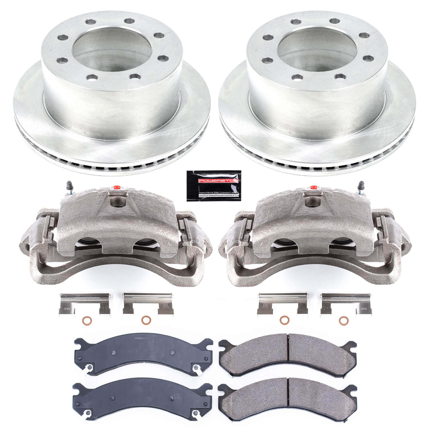 Power Stop KCOE5337 Autospecialty 1-Click OE Replacement Pad And Rotor Kit With Calipers for 2001-2003 Chevrolet Silverado 3500 product image