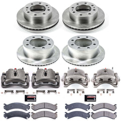 Power Stop KCOE5338 Autospecialty 1-Click OE Replacement Pad And Rotor Kit With Calipers for 2001-2003 Chevrolet Silverado 3500 product image