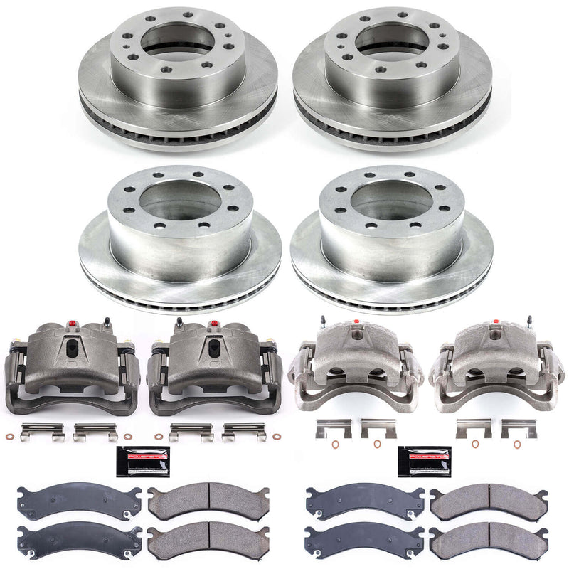 Power Stop KCOE5338 Autospecialty 1-Click OE Replacement Pad And Rotor Kit With Calipers for 2001-2003 Chevrolet Silverado 3500 product image