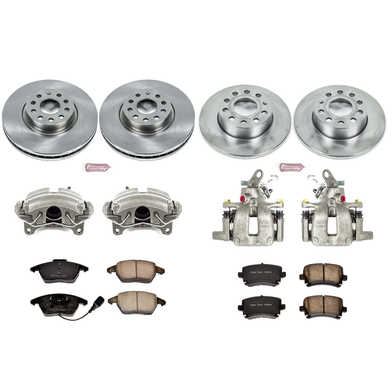 Power Stop KCOE5363 Autospecialty 1-Click Daily Driver Front And Rear Brake Kit for 2008 Audi A3 product image
