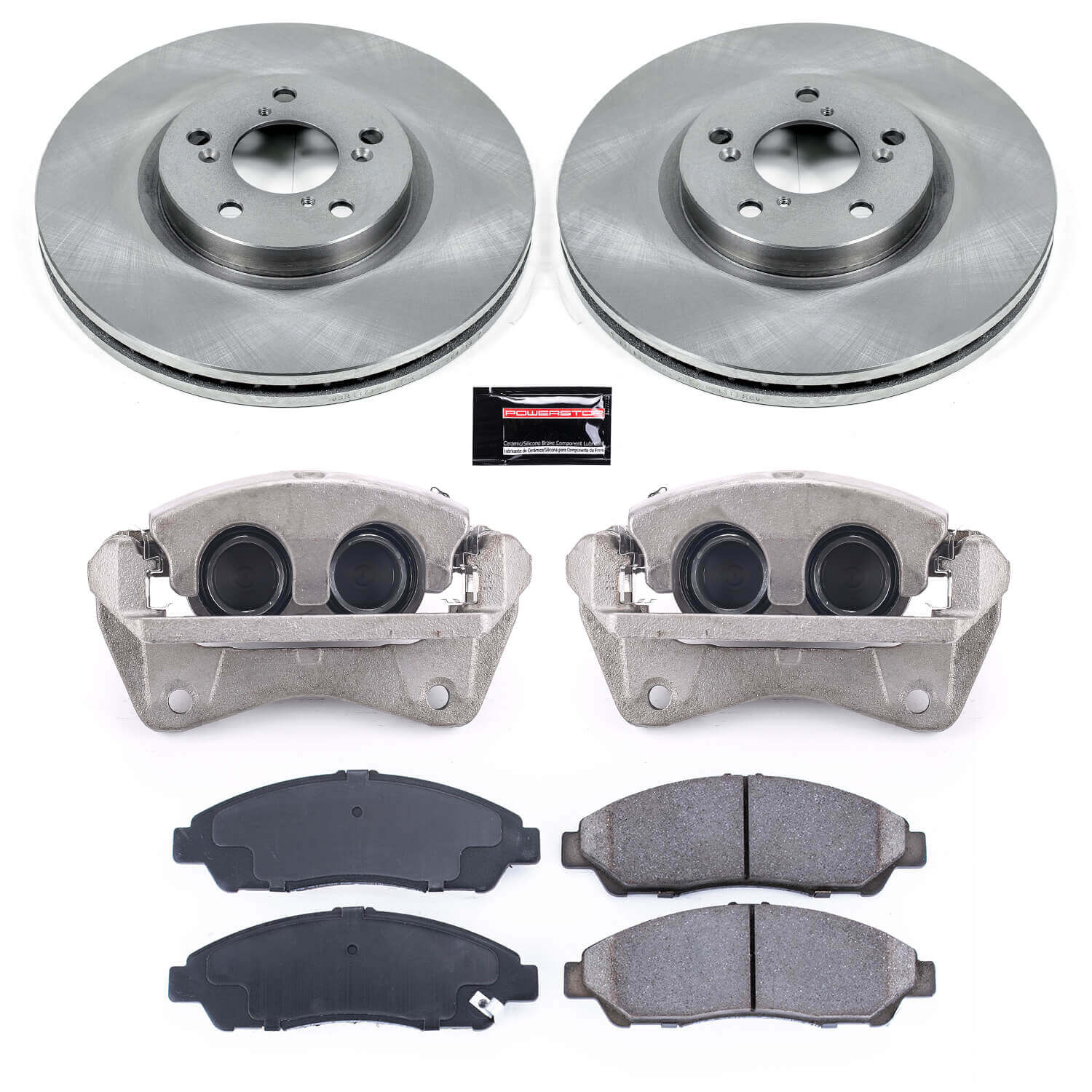 Power Stop KCOE5370A Autospecialty 1-Click OE Replacement Front Brake Kit With Calipers for 2009-2015 Honda Pilot product image