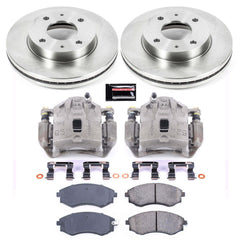 Power Stop KCOE5372 Autospecialty 1-Click OE Replacement Front Brake Kit With Calipers for 2002-2003 Hyundai Sonata product image