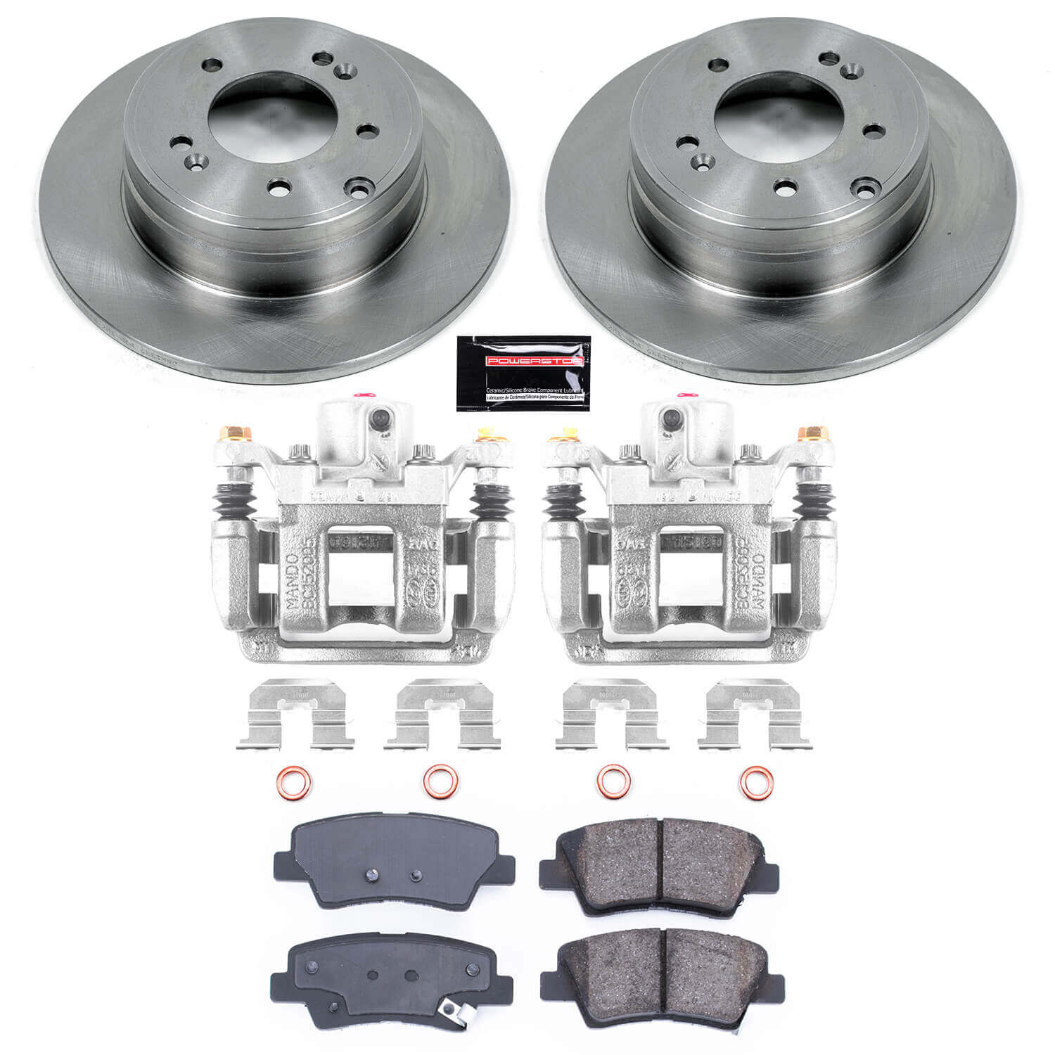 Power Stop KCOE5381 Autospecialty 1-Click OE Replacement Rear Brake Kit With Calipers for 2011-2014 Hyundai Sonata product image