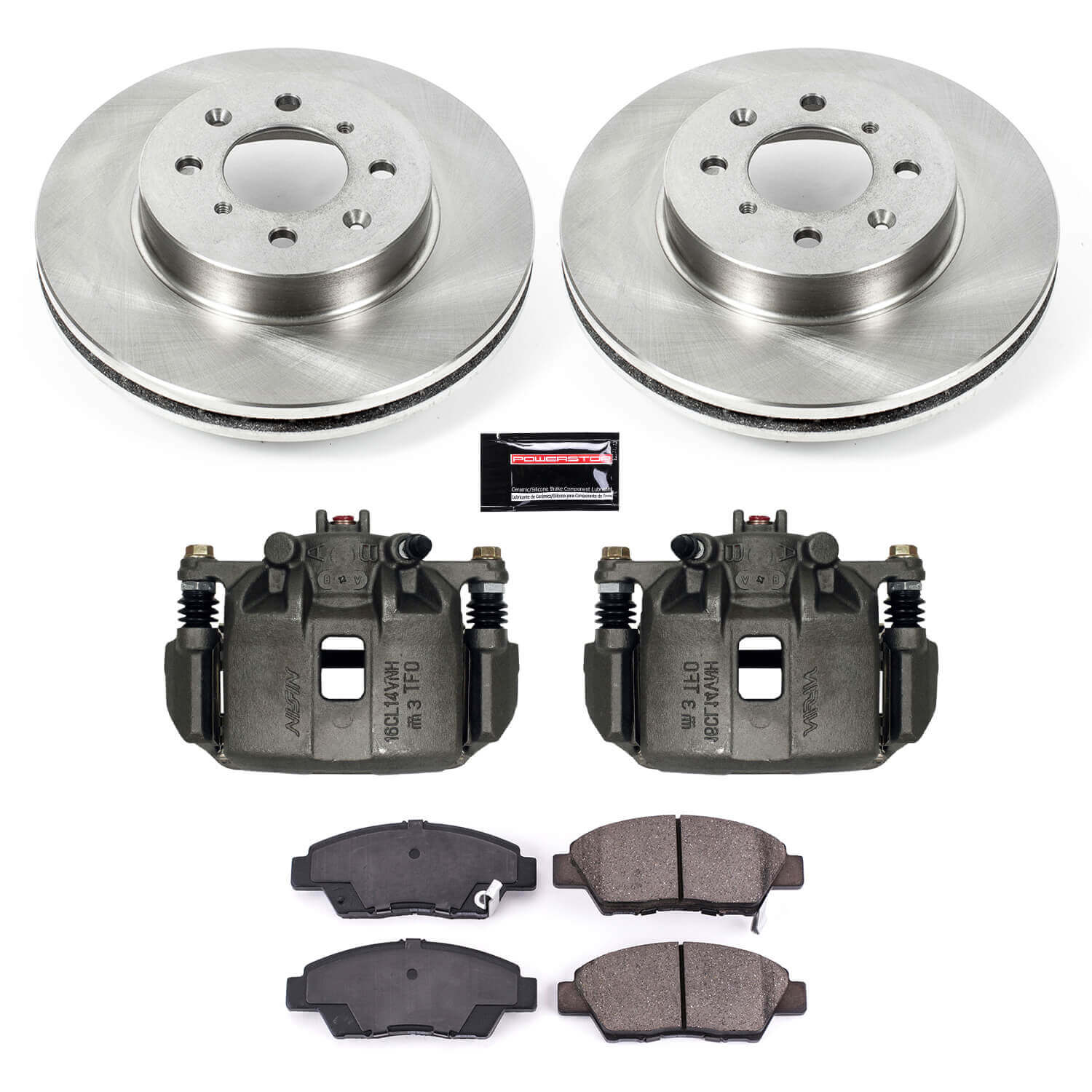 Power Stop KCOE5382 Autospecialty 1-Click Daily Driver Front Brake Kit for 2009-2014 Honda Fit product image