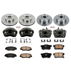 Power Stop KCOE5389 Autospecialty 1-Click Daily Driver Front And Rear Brake Kit for 2003-2011 Honda Element product image