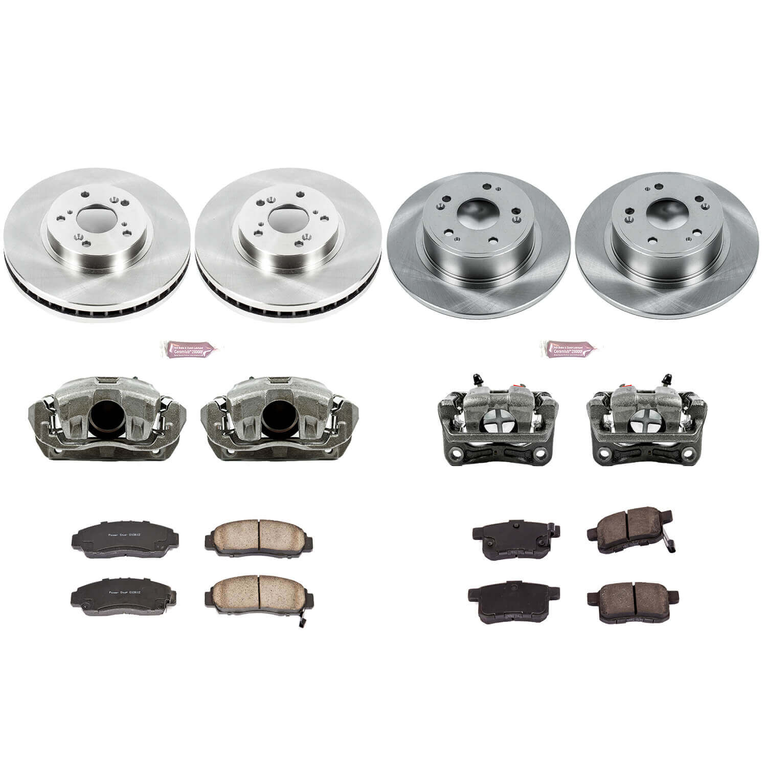 Power Stop KCOE5391 Autospecialty 1-Click Daily Driver Front And Rear Brake Kit for 2011-2014 Acura TSX product image