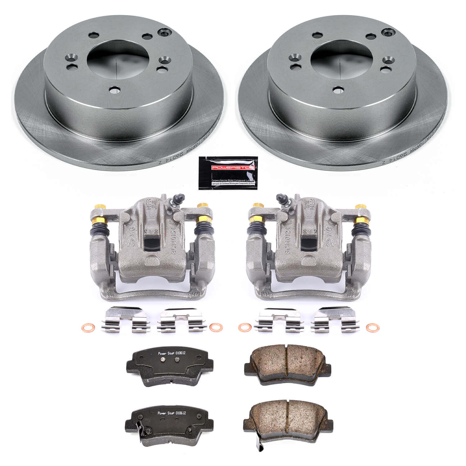 Power Stop KCOE5395 Autospecialty 1-Click OE Replacement Rear Brake Kit With Calipers for 2009-2010 Hyundai Sonata product image