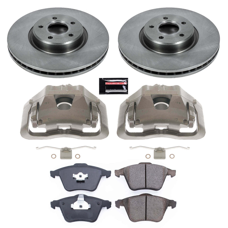 Power Stop KCOE5430 Autospecialty 1-Click OE Replacement Pad And Rotor Kit With Calipers for 2006-2013 Volvo C70 product image
