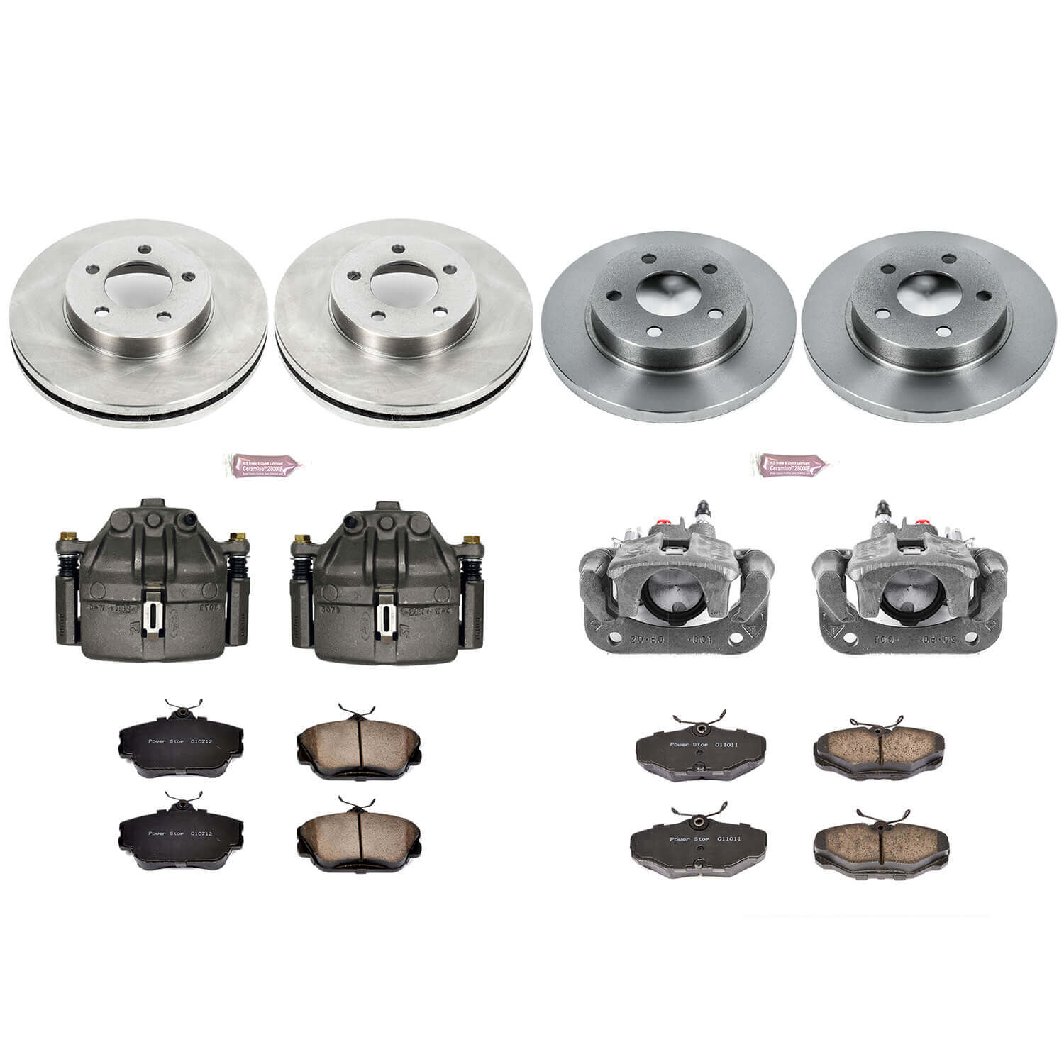 Power Stop KCOE5447 Autospecialty 1-Click Daily Driver Front And Rear Brake Kit for 1995 Ford Taurus Sho product image