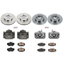 Power Stop KCOE5447 Autospecialty 1-Click Daily Driver Front And Rear Brake Kit for 1995 Ford Taurus Sho product image