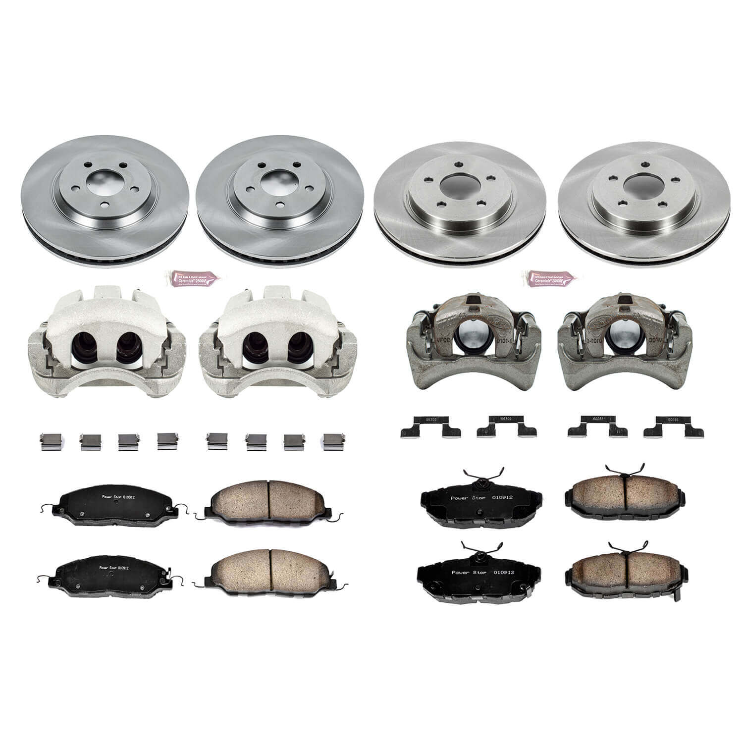 Power Stop KCOE5450 Autospecialty 1-Click Daily Driver Front And Rear Brake Kit for 2011-2014 Ford Mustang Base product image