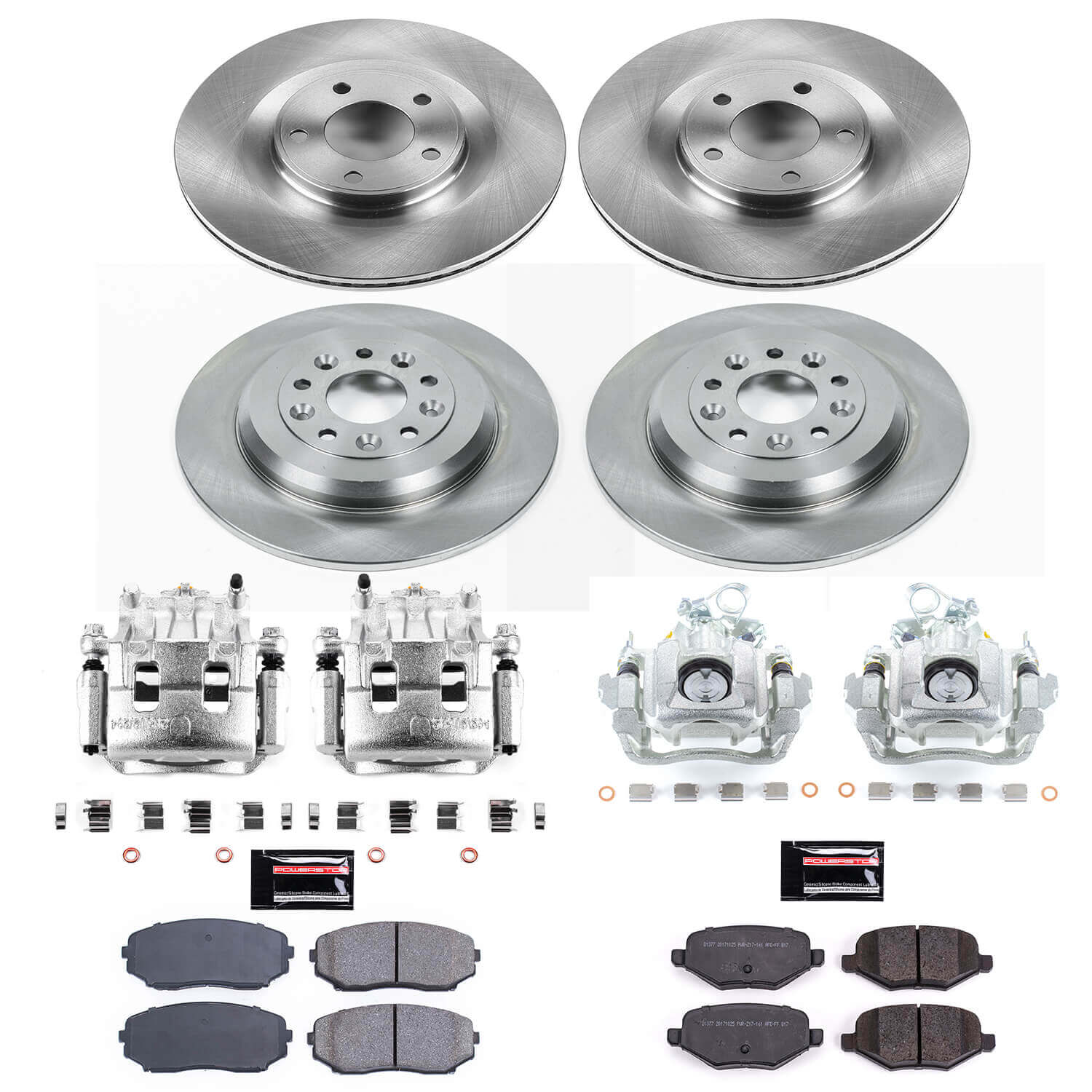 Power Stop KCOE5452 Autospecialty 1-Click OE Replacement Pad And Rotor Kit With Calipers for 2011-2012 Ford Edge product image