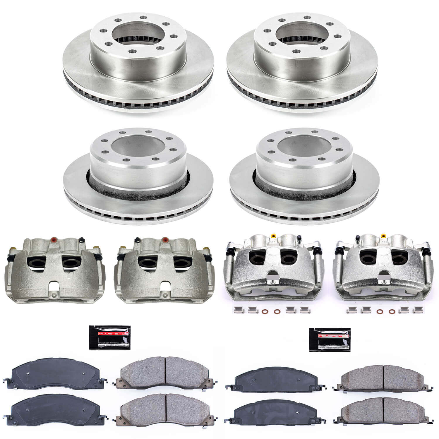 Power Stop KCOE5458 Autospecialty 1-Click Daily Driver Front And Rear Brake Kit for 2012 Dodge Ram 1500 product image