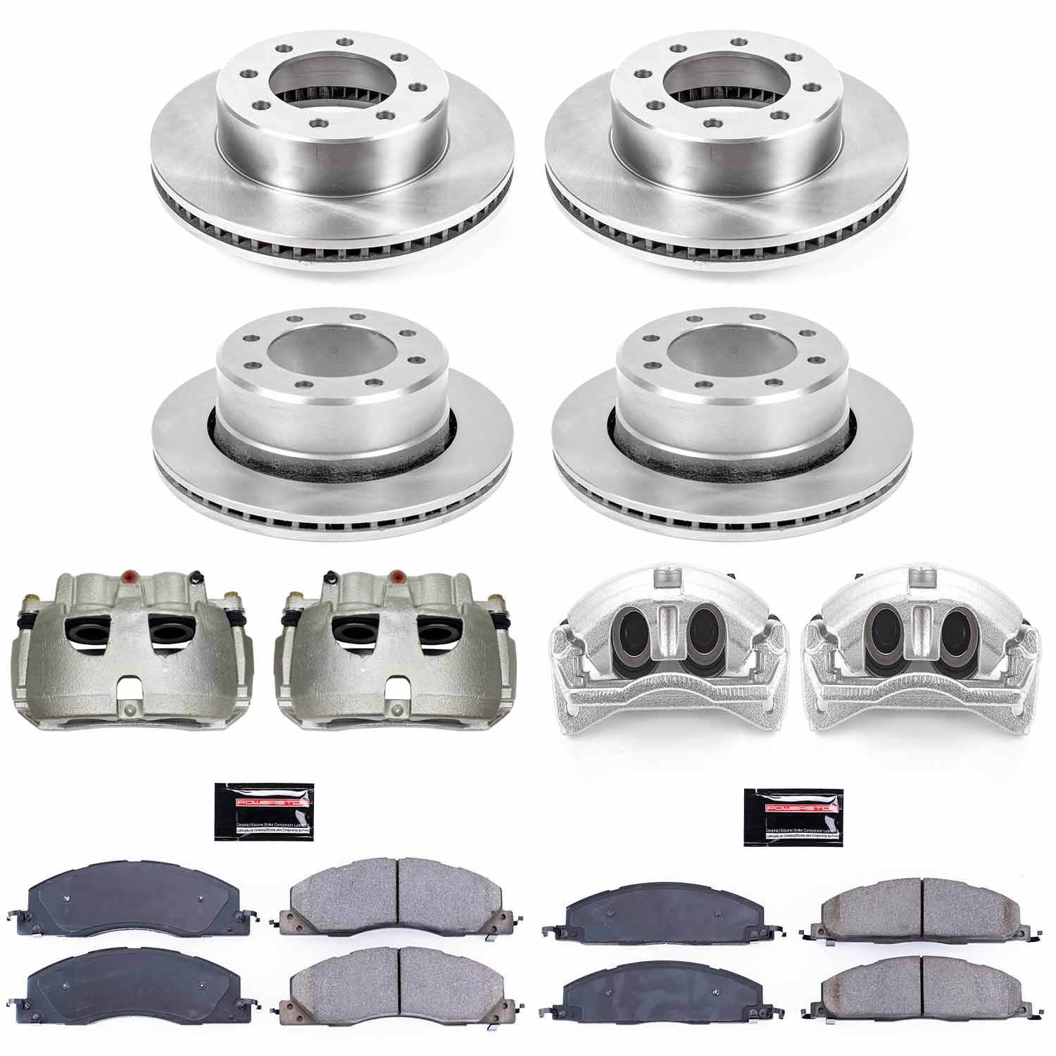 Power Stop KCOE5458A Autospecialty 1-Click OE Replacement Pad And Rotor Kit With Calipers for 2009-2012 Dodge Ram 3500 product image