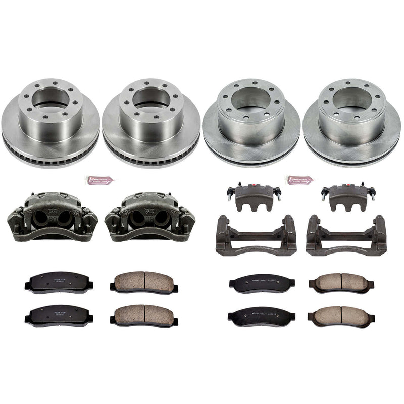 Power Stop KCOE5459 Autospecialty 1-Click Daily Driver Front And Rear Brake Kit for 2009-2010 Ford F-250 Super Duty 4 Wheel Drive product image