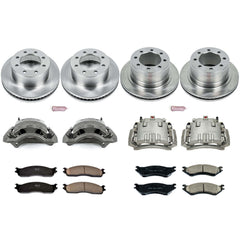 Power Stop KCOE5468 Autospecialty 1-Click Daily Driver Front And Rear Brake Kit for 2006 Dodge Ram 1500 Laramie, SLT product image